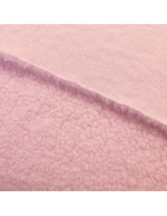 Tecido de pelúcia boucle Teddy - Rosa velho 2