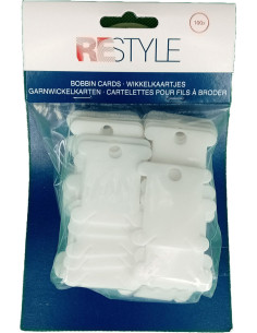 Conjunto de 100 cartões de plástico para fios de bordar Restyle 2