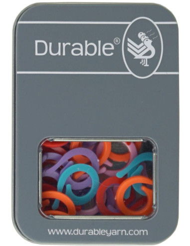 Caixa de 50 anéis marcadores de malha abertos 19 mm Durable