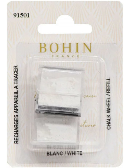 Recargas de giz branco para roda de marcação Bohin