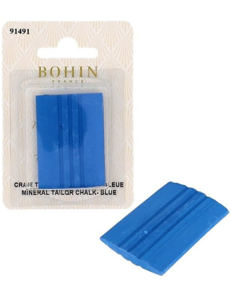 Giz de alfaiate retangular mineral azul Bohin