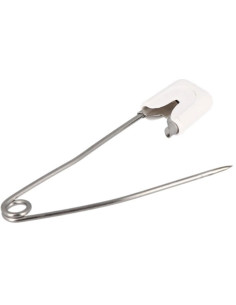 Cartão com 4 alfinetes de segurança para bebê em aço inoxidável com segurança Bohin 2