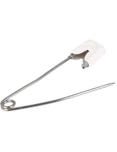 Cartão com 4 alfinetes de segurança para bebê em aço inoxidável com segurança Bohin