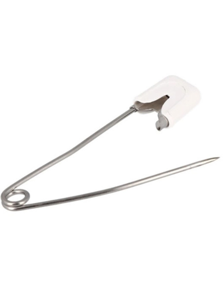 Cartão com 4 alfinetes de segurança para bebê em aço inoxidável com segurança Bohin