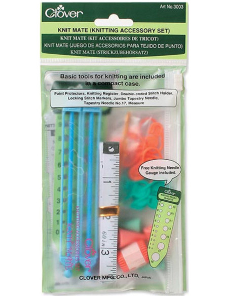 Kit de acessórios de tricô Clover