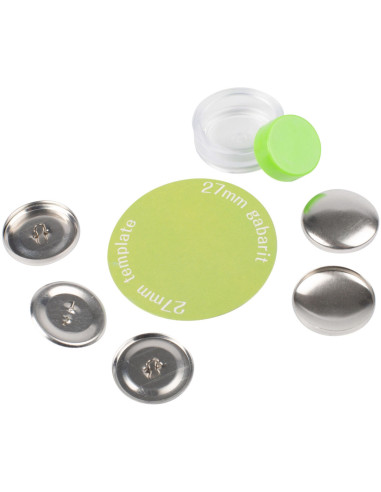 Caixa de 3 botões para cobrir com ferramenta de aplicação Bohin - 27 mm