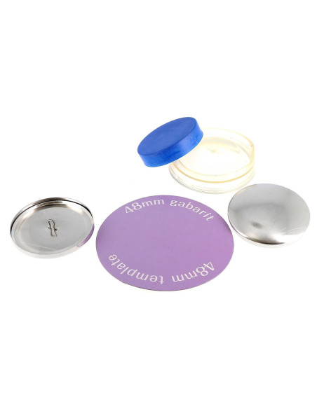 Caixa com 2 botões para cobrir com ferramenta de aplicação Bohin - 48 mm