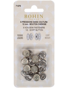 Caixa de 6 molas sem costura jersey 12 mm Bohin - Nacarado