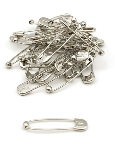 Caixa de 40 alfinetes de segurança com bola 44 mm Bohin