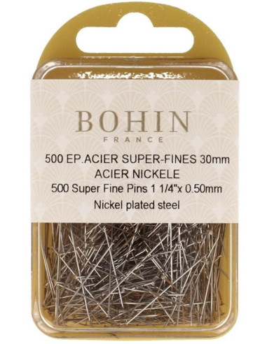 Caixa de 500 alfinetes superfinos Bohin