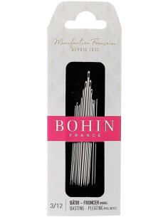 Agulhas para alinhavar e franzir, modelo Bohin