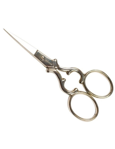 Tesoura de bordado coração prateada Bohin 9 cm