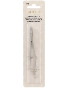 Tesoura de bordado pinça lâminas retas 13 cm Bohin 2