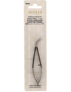 Tesoura de bordado pinça ângulo reto ultra fina 11 cm Bohin 2