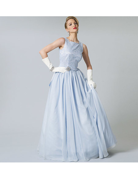 Molde de vestido ano 1956 - Vogue 8729