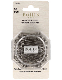 Caixa de 50 alfinetes de segurança 48 mm Bohin