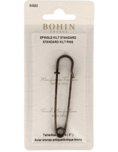 Alfinete de kilt 76 mm - Bronze antigo Bohin