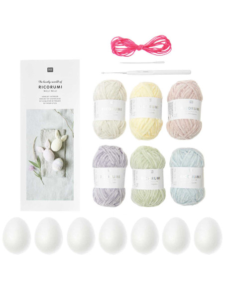Kit de crochê - Ovos de Páscoa