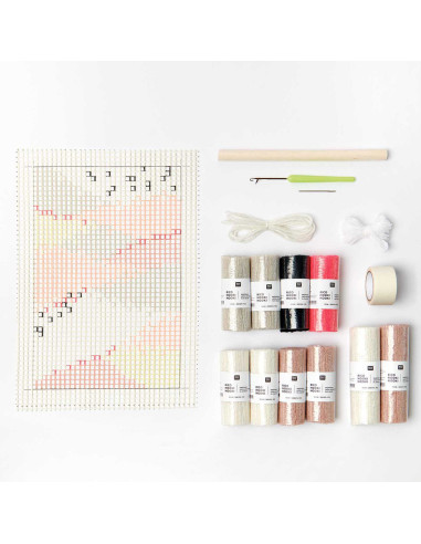 Kit de amarração - Tapeçaria de parede neon paisagem