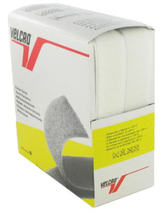 VELCRO® Brand adesivo branco 20 mm de largura caixa de 5 metros
