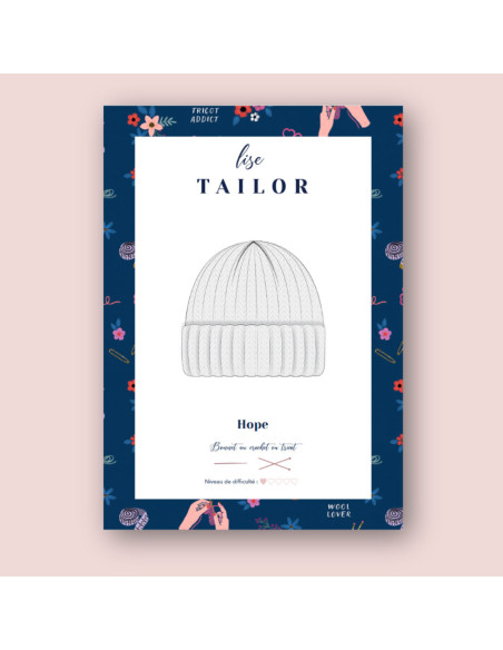 Padrão de tricô - Gorro Hope - Lise Tailor