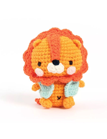 Kit de crochê minigurumi - Kazuo o leão