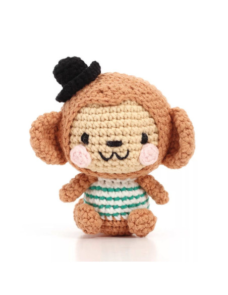 Kit de crochê minigurumi - Nori o macaco