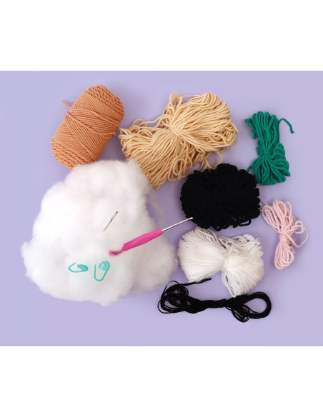 Kit de crochê minigurumi - Nori o macaco