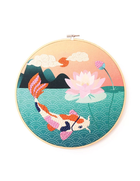 Kit punch needle - Carpa Koi