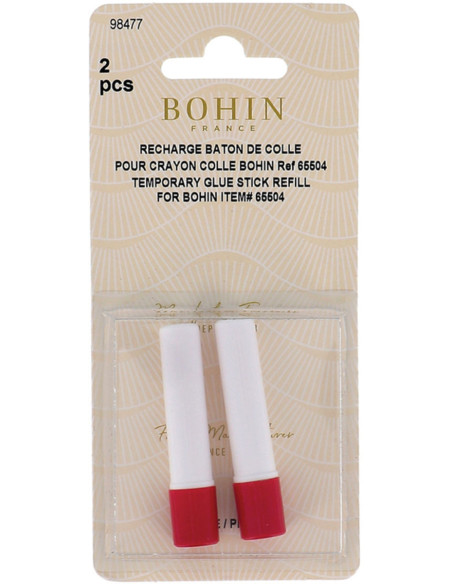 Conjunto de 2 recargas de lápis de cola temporária Bohin