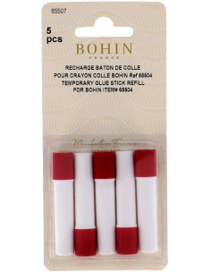 Conjunto de 5 recargas de lápis de cola temporária Bohin