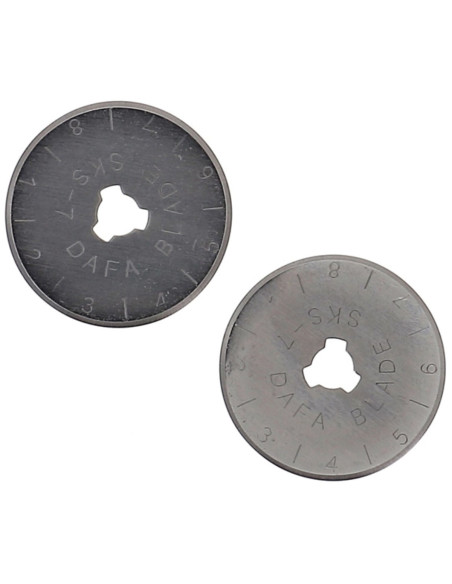 2 lâminas de reposição para cortador rotativo Bohin - 28 mm