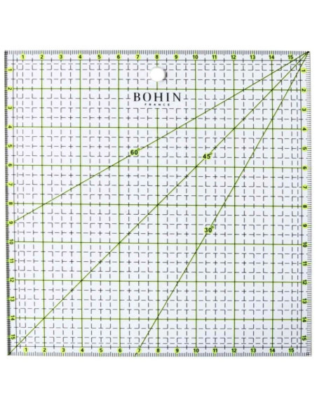 Régua patchwork Bohin 16 x 16 cm