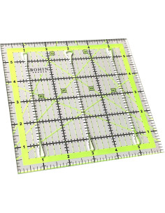Régua de patchwork com fendas de corte Bohin 6 x 6 polegadas