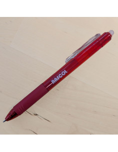 Caneta apagável a calor premium Rascol - Vermelho
