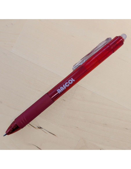 Caneta apagável a calor premium Rascol - Vermelho