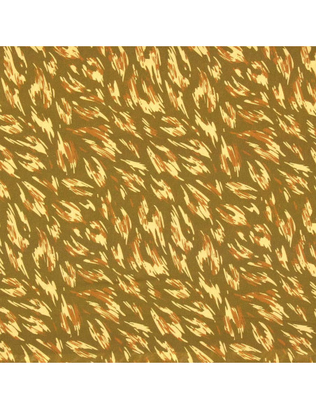 Tecido viscose fantasia - Monique verde e amarelo