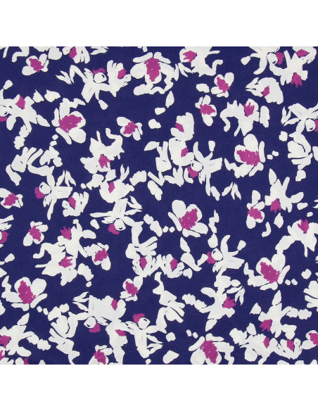 Tecido viscose fantasia - Nawi azul e roxo
