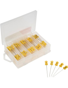 Caixa com 100 alfinetes numerados de 43 mm de comprimento 2