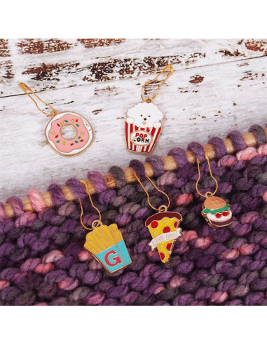 Conjunto de 5 marcadores de malha - Snacks