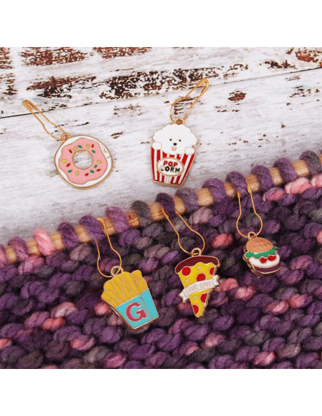 Conjunto de 5 marcadores de malha - Snacks