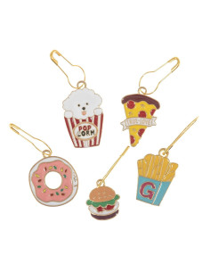 Conjunto de 5 marcadores de malha - Snacks 2