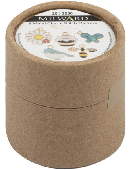 Conjunto de 5 marcadores de malha - Bee Happy