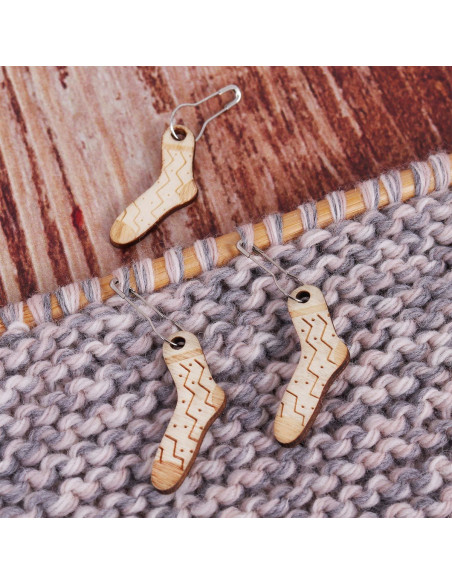Conjunto de 10 marcadores de malha - Woolly Sock