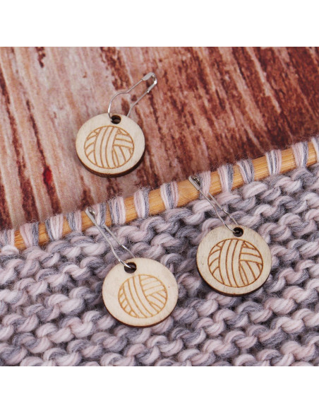 Conjunto de 10 marcadores de malha - Yarn Ball