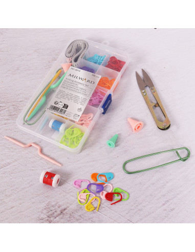 Conjunto de acessórios para tricô