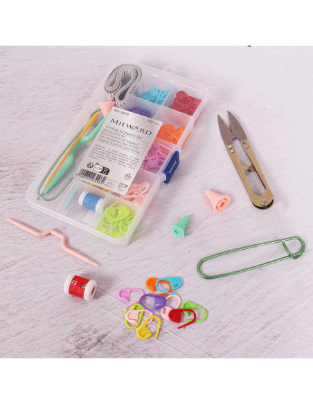 Conjunto de acessórios para tricô