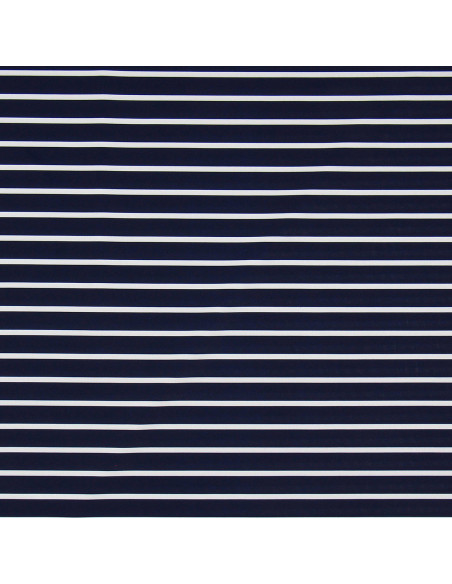 Tecido lycra de maiô - Marinheiro azul e branco