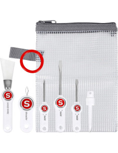 Conjunto completo de ferramentas para a manutenção da máquina de costura Singer 2