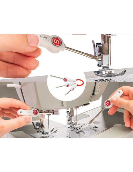 Conjunto completo de ferramentas para a manutenção da máquina de costura Singer